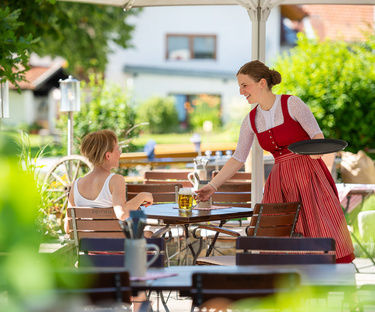 Grafenau Biergarten im Bayerischen Wald